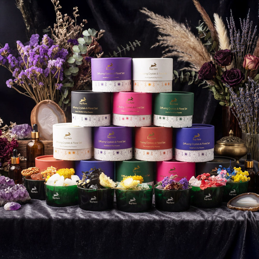 Hop Hare Diffusing Crystals & Floral Set - The Moon