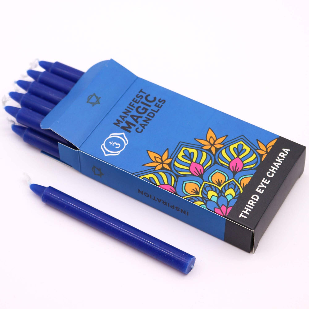 Indigo Third Eye Chakra Manifest Magic Candles (pack of 12)