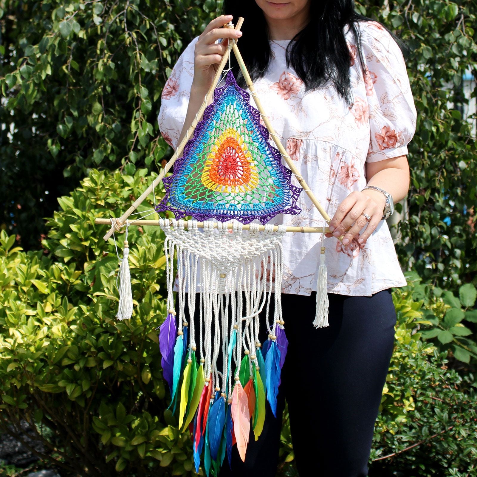 Multi Pyramid Bali Dreamcatchers Large