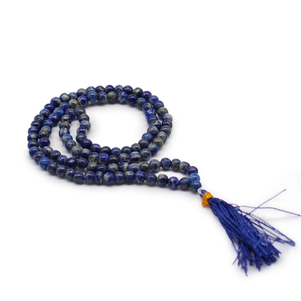 108 Bead Mala Necklace - Lapis Lazuli