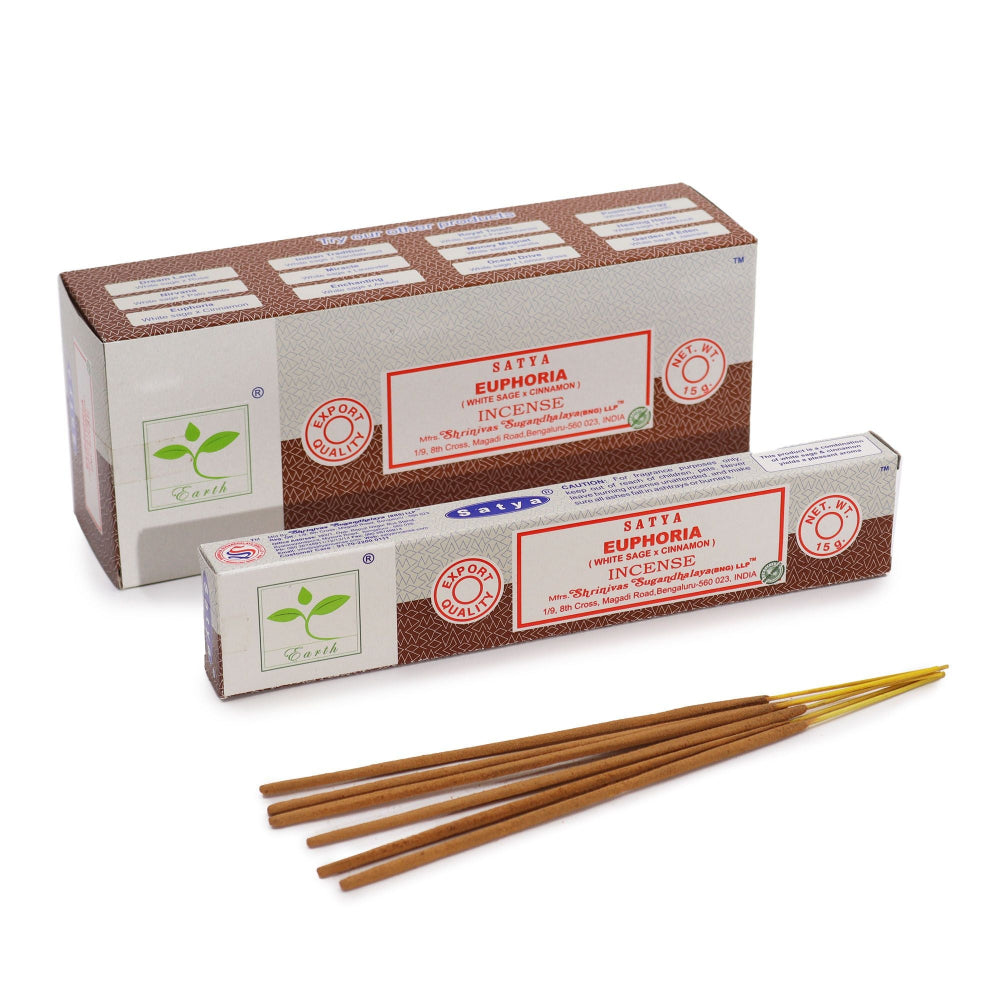 Euphoria (White Sage & Cinnamon) Satya Incense 15gm