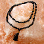 Black Agate 108 Bead Mala