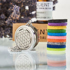 Flower  of Life Aromatherapy Diffuser Necklace 30mm