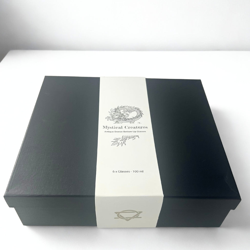 Mystical Creatures Antique Bronze Gift Set of 6 Glasses (100ml)