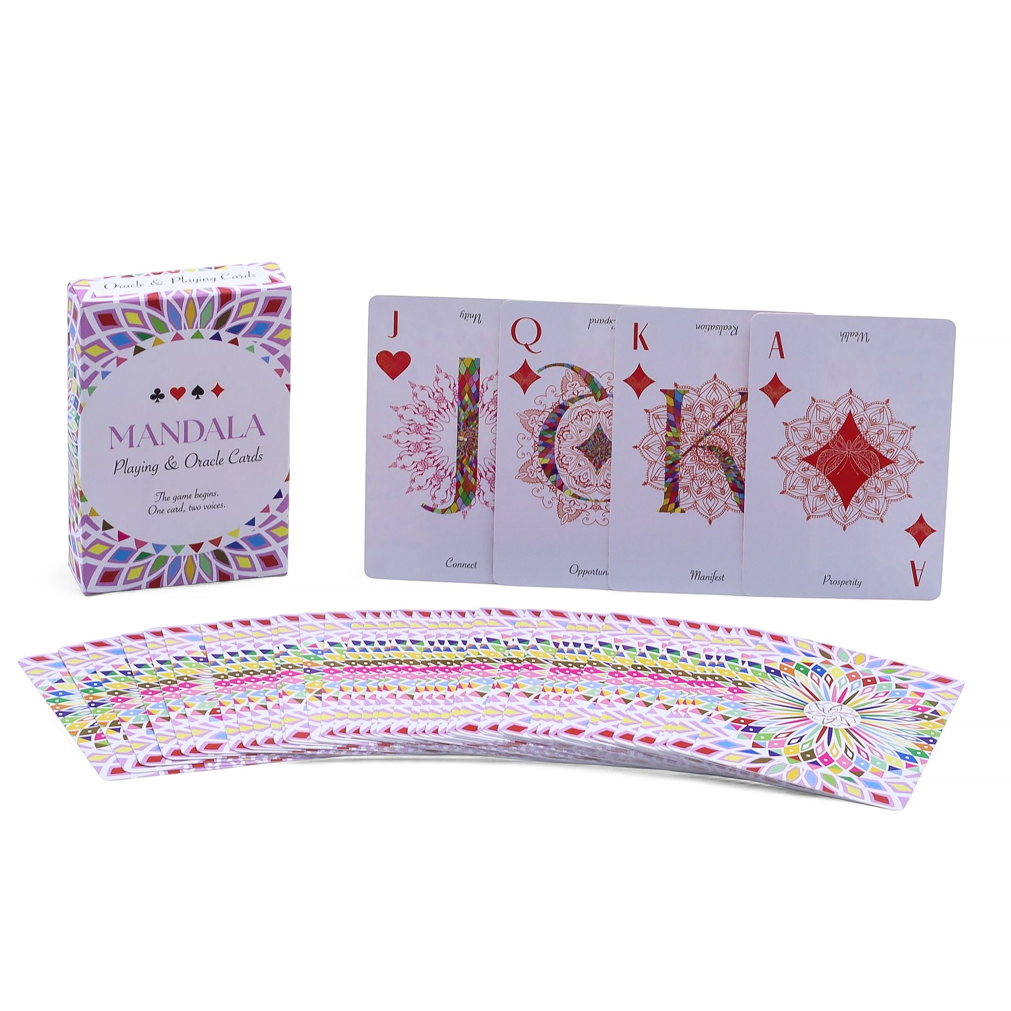 Kaleidoscope Symmetry Mandala Playing & Oracle Cards