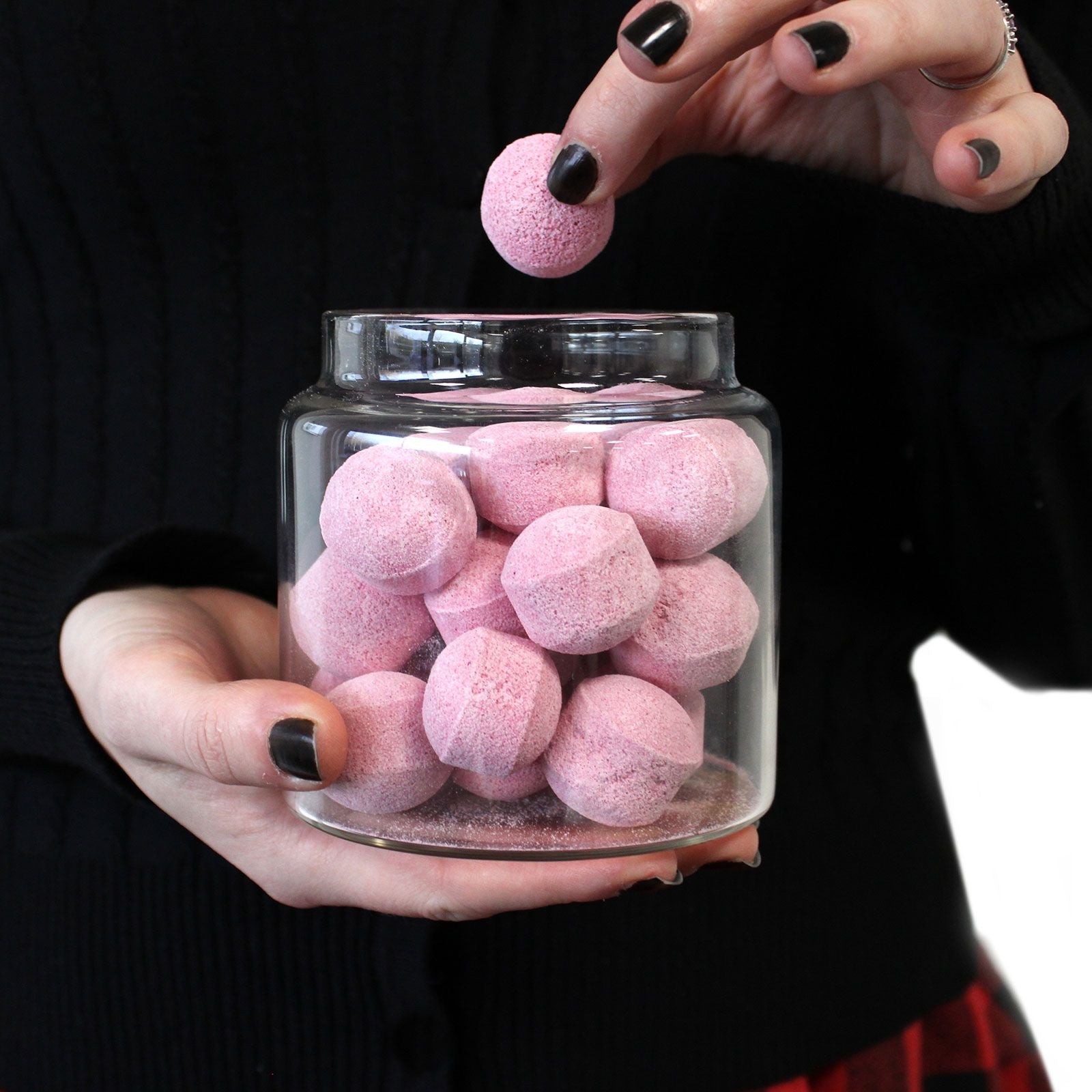 Cottage Bamboo Glass Jar  15cm