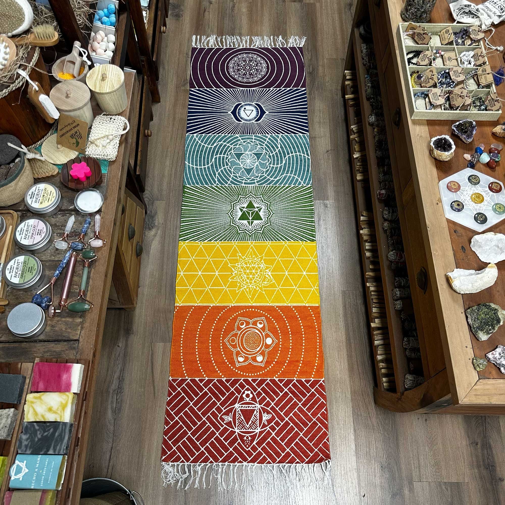 7 Chakras Yoga Rug