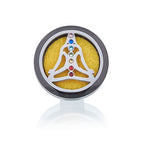 Pewter Yoga Chakra Car Diffuser Kit  30mm