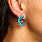 The Labradorite Nymph — Loop Earrings