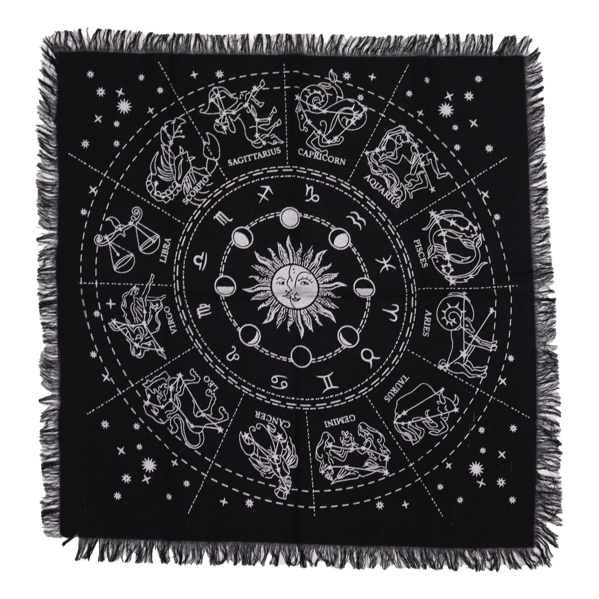 Horoscope Esoteric Fringed Altar Cloth