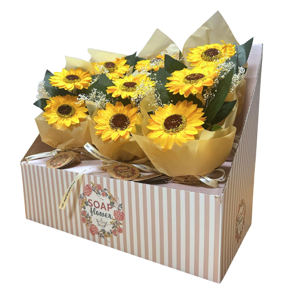 Two Sunflower Bouquet Soap Flower