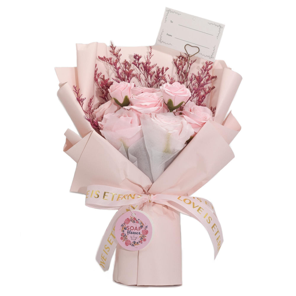 Love is Eternal Large Pink Roses Bouquet