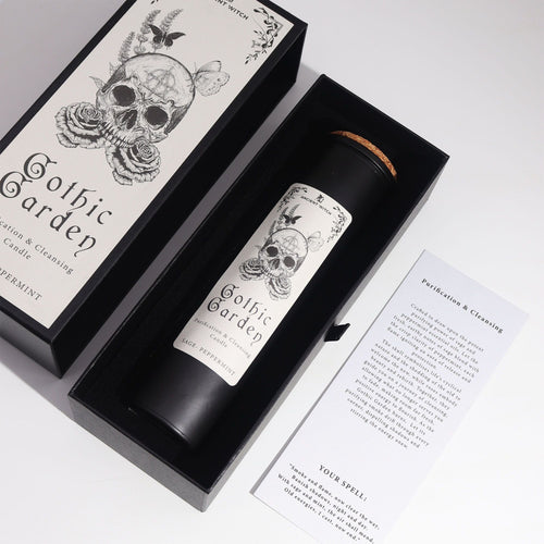 Gothic Garden Ancient Witch Ritual Candle