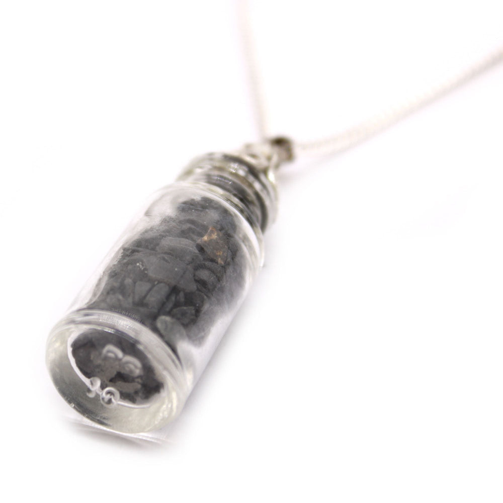 Black Onyx Bottled Gemstones Necklace