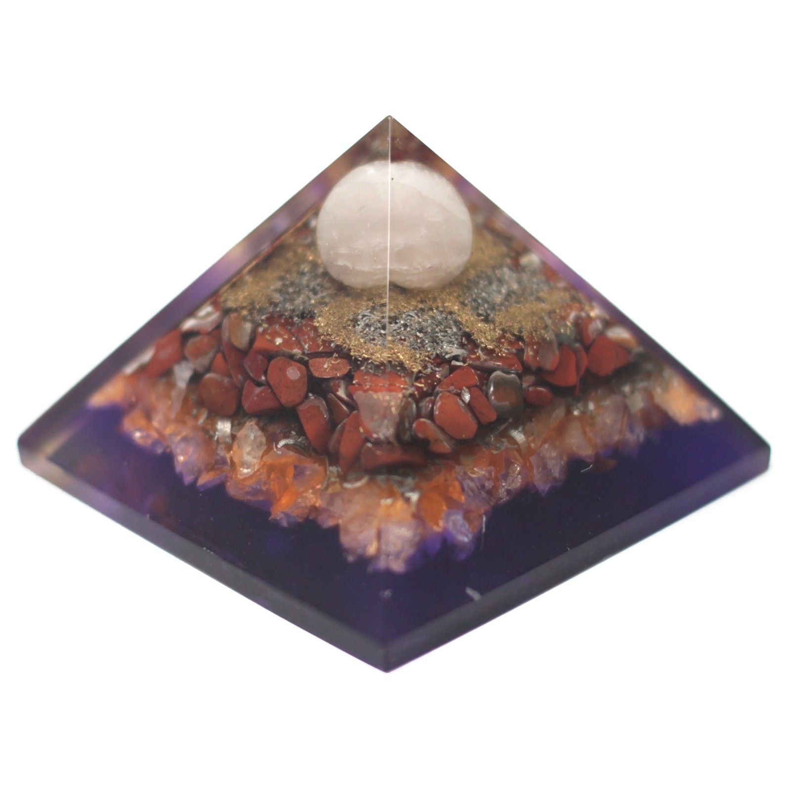 Peacock Organite Pyramid 80mm