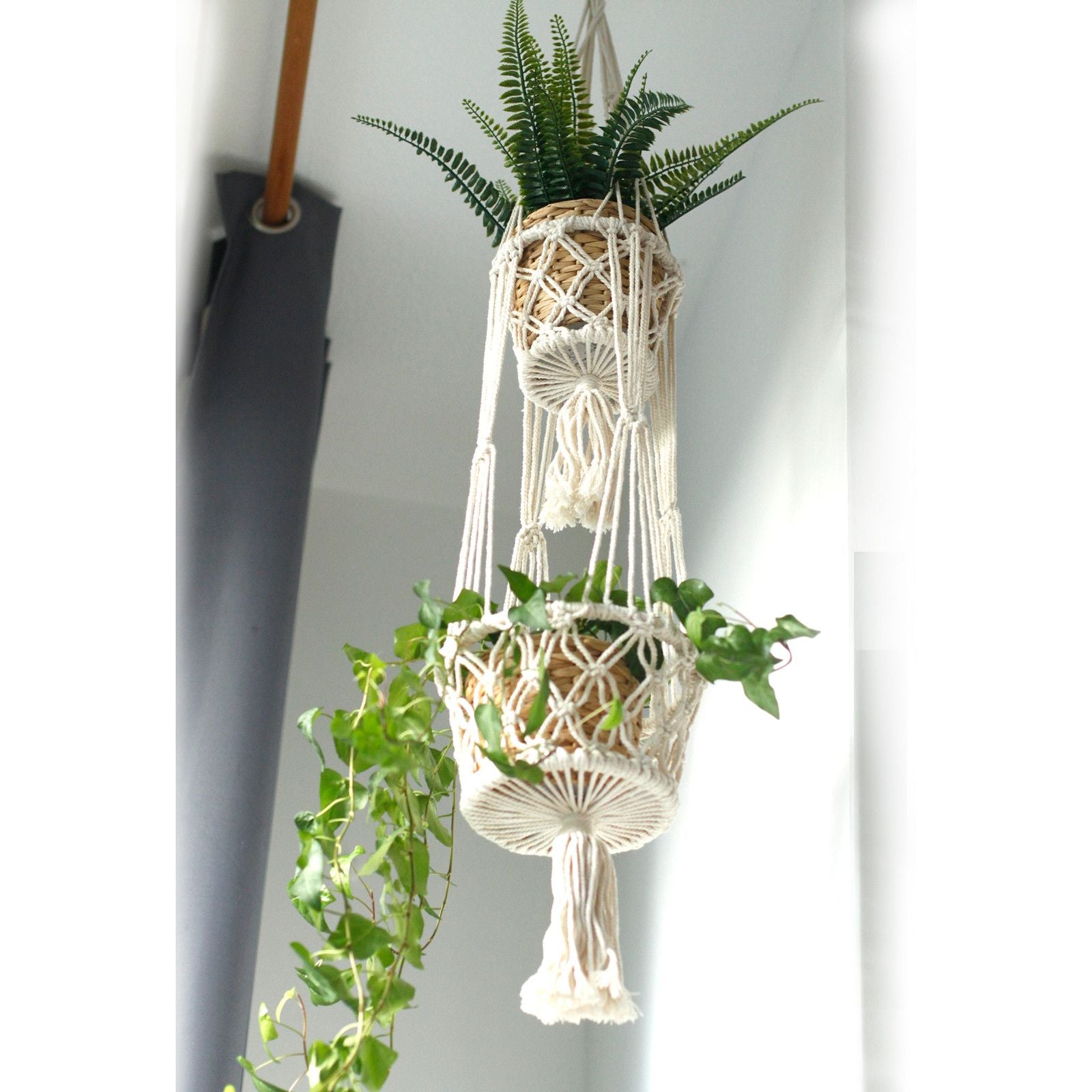 Double Holder Macrame Pot Holder