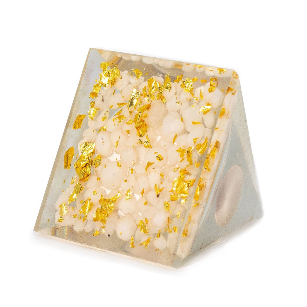 Floating Quartz Sphere Medium Orgonite Pyramid 7x6cm