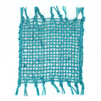 Turquoise Set of 4 Seagrass Fringe Natural Coasters