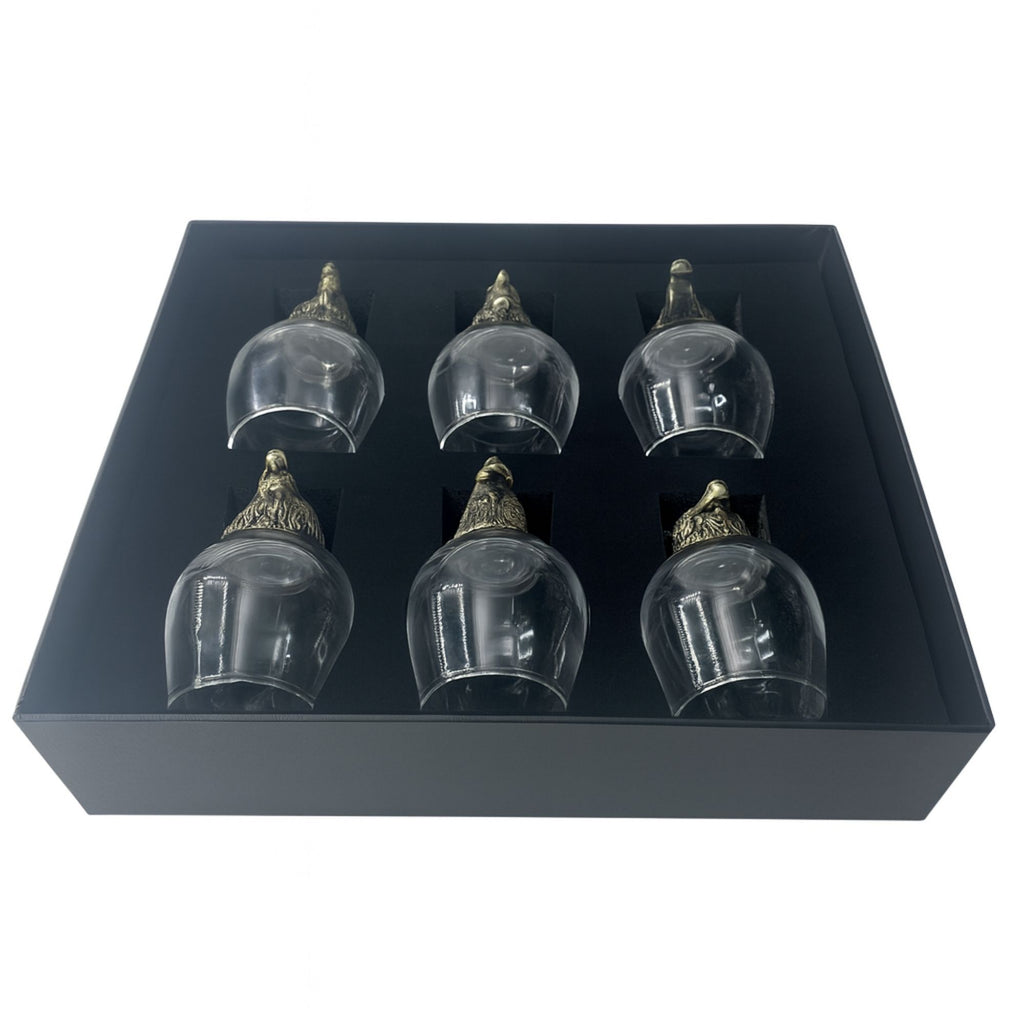 Mystical Creatures Antique Bronze Gift Set of 6 Glasses (100ml)