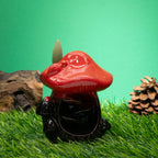 Large Red Mushroom Backflow Incense Burner