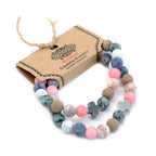 Harmony Rainbow Gemstones Set of 2 Gemstones Friendship Bracelets