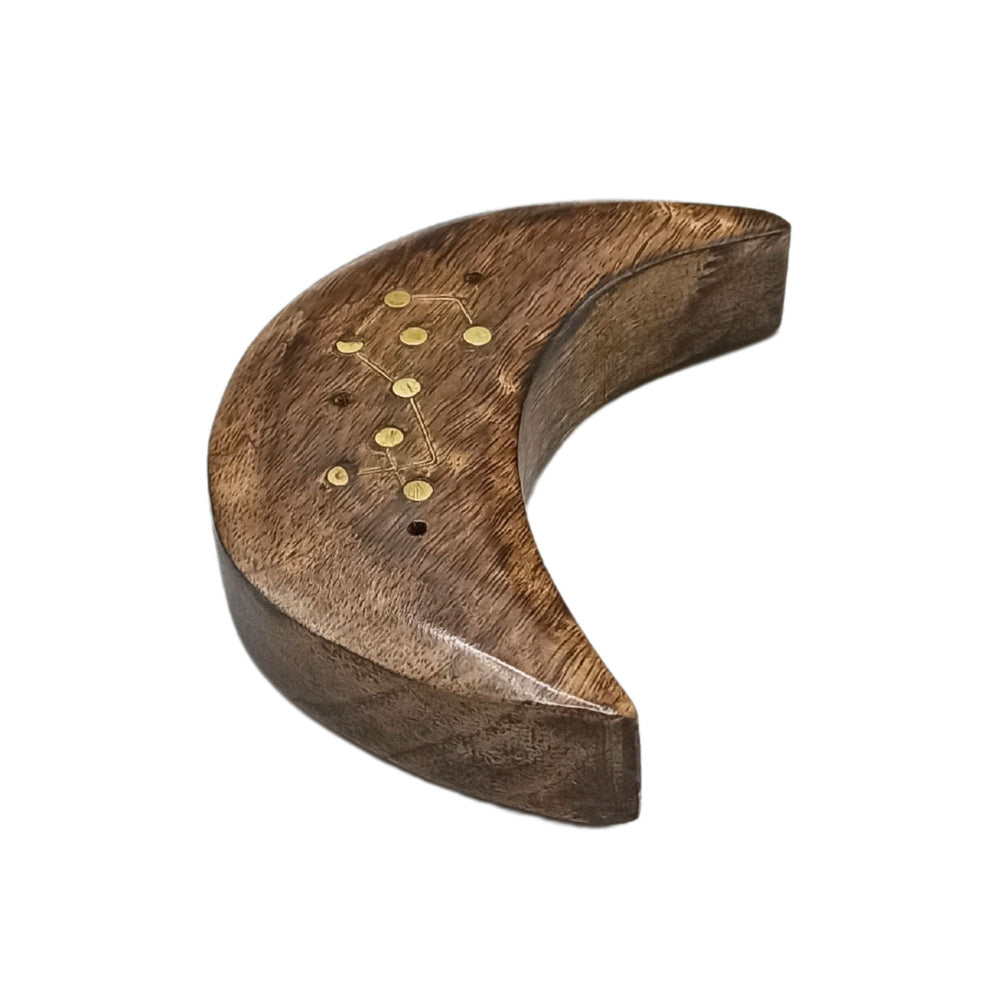Moon Engraved and Brass Zodiac Sign Incense Burner