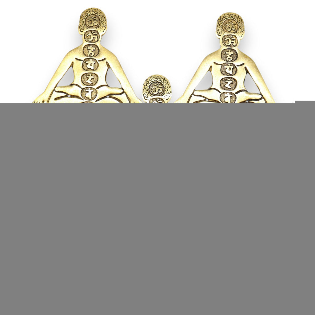 Gold Aluminum Seven Chakra Yoga Incense Holder