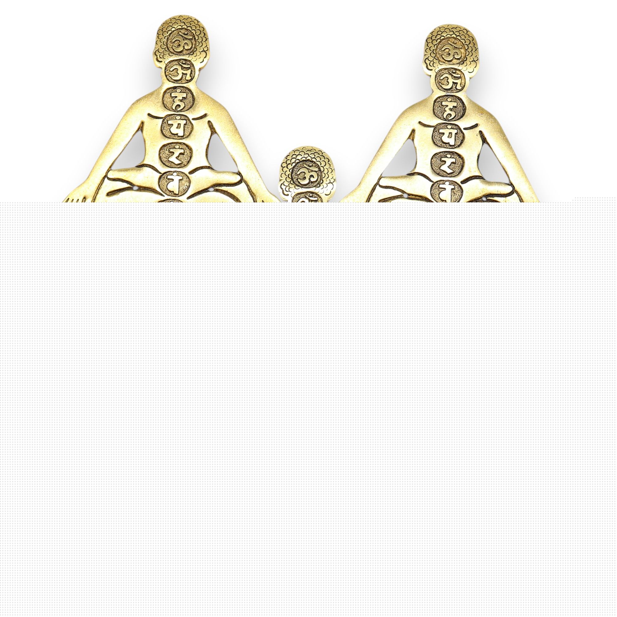 Gold Aluminum Seven Chakra Yoga Incense Holder