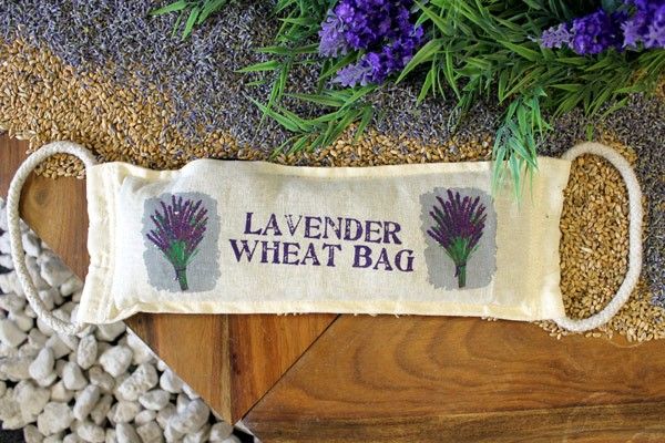Lavender Natural Cotton Wheat Bag