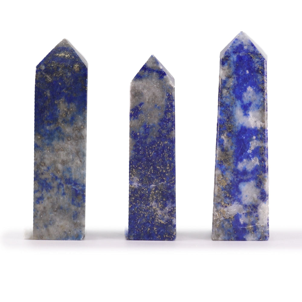 Afghan Lapis Gemstone Obelisk Points approx 5cm