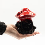 Large Red Mushroom Backflow Incense Burner