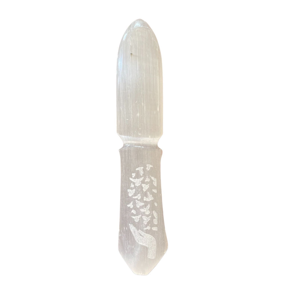 Releasing Bonds Selenite Ritual Knife