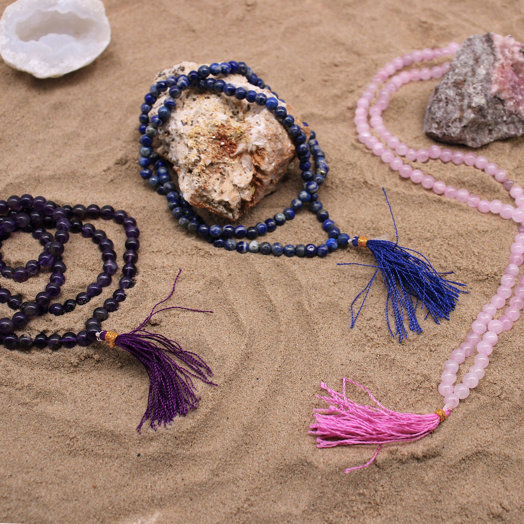 108 Bead Mala Necklace - Lapis Lazuli