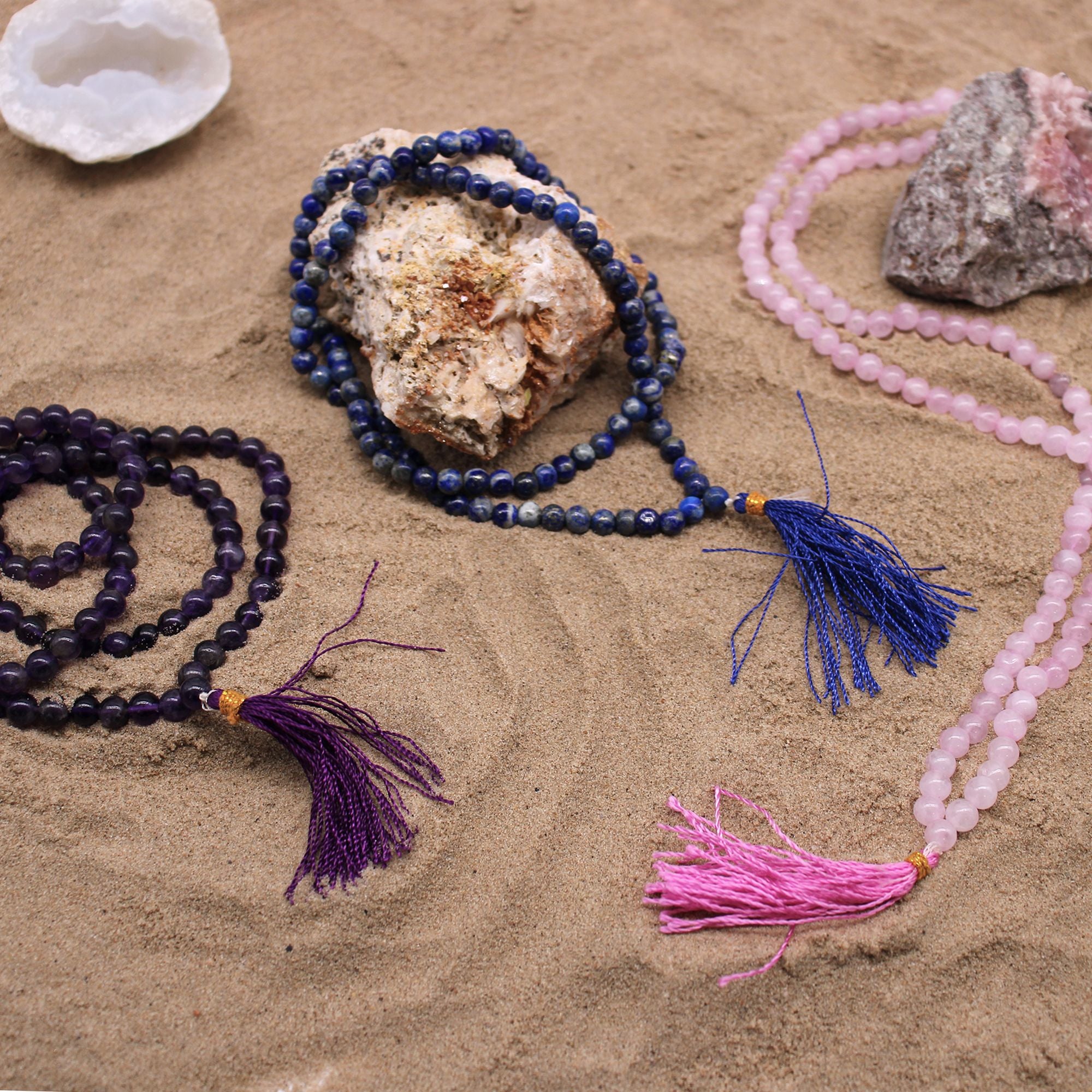 108 Bead Mala Necklace - Lapis Lazuli