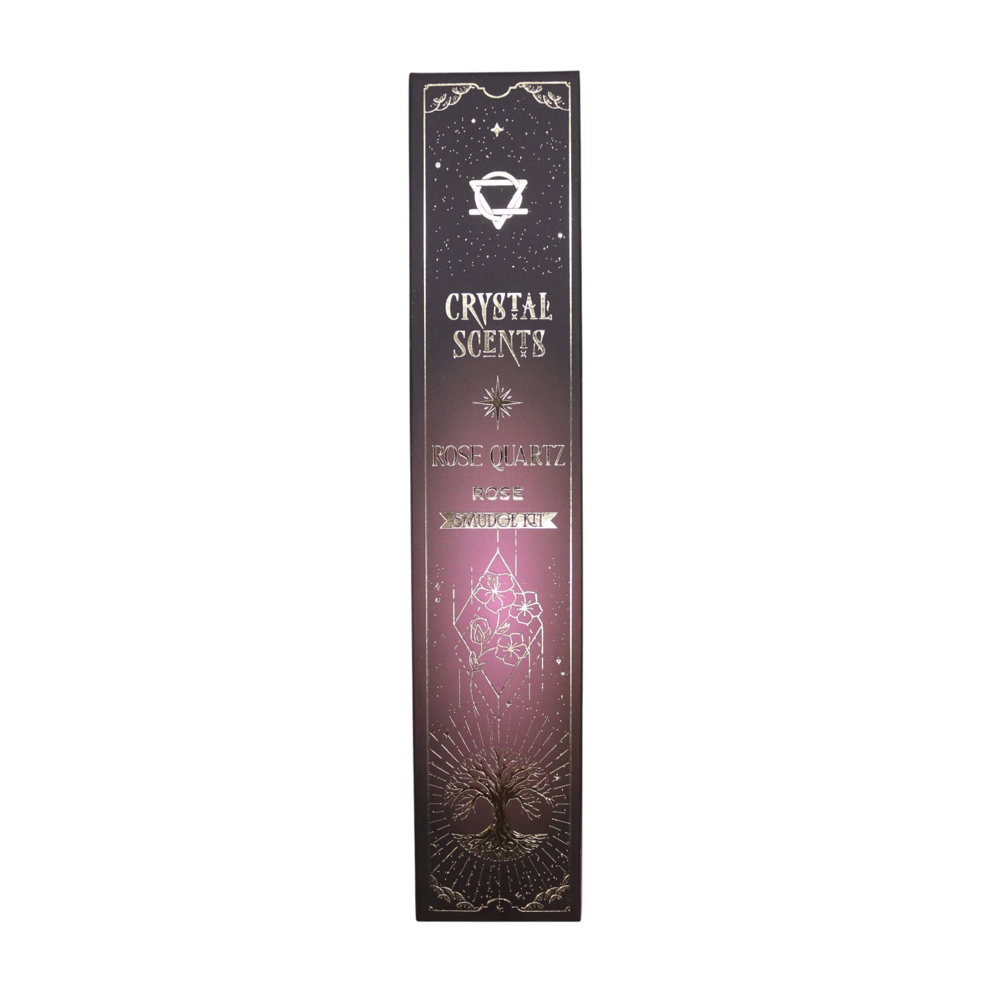 Crystal Scents Rose Quartz Rose Smudge Kit