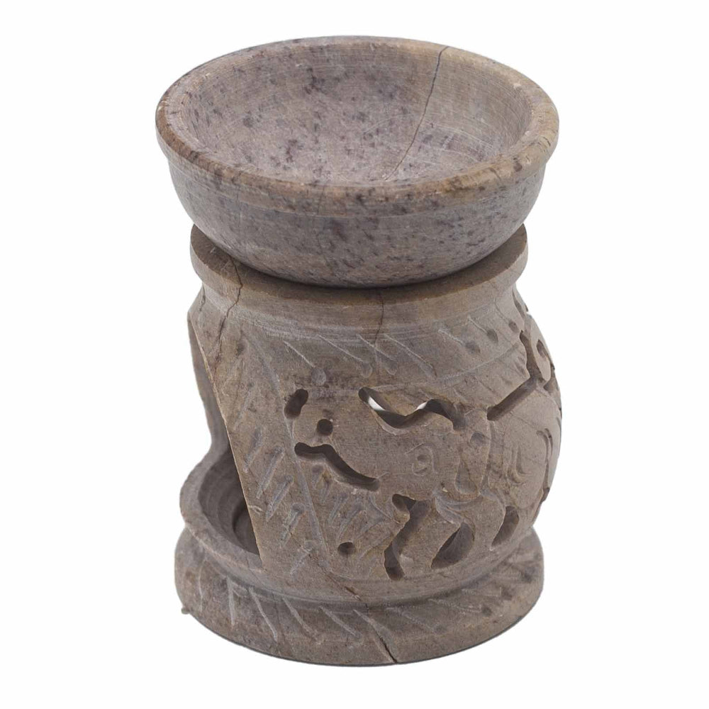 Elephant Small Soapstone Oil Burner