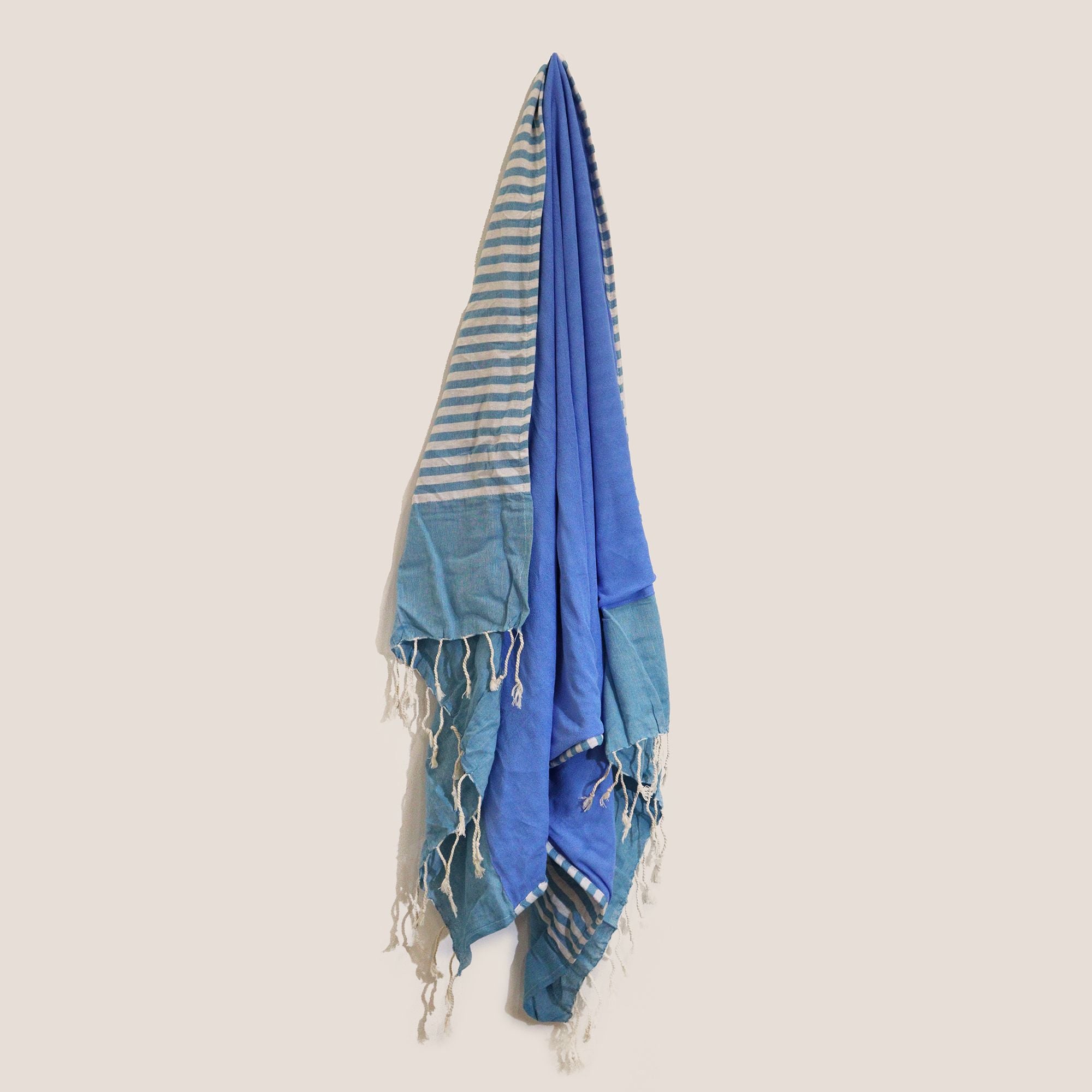 Sky Blue Cotton Pario Towel