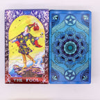 Mandala Blue Foil Tarot Card Set  with booklet