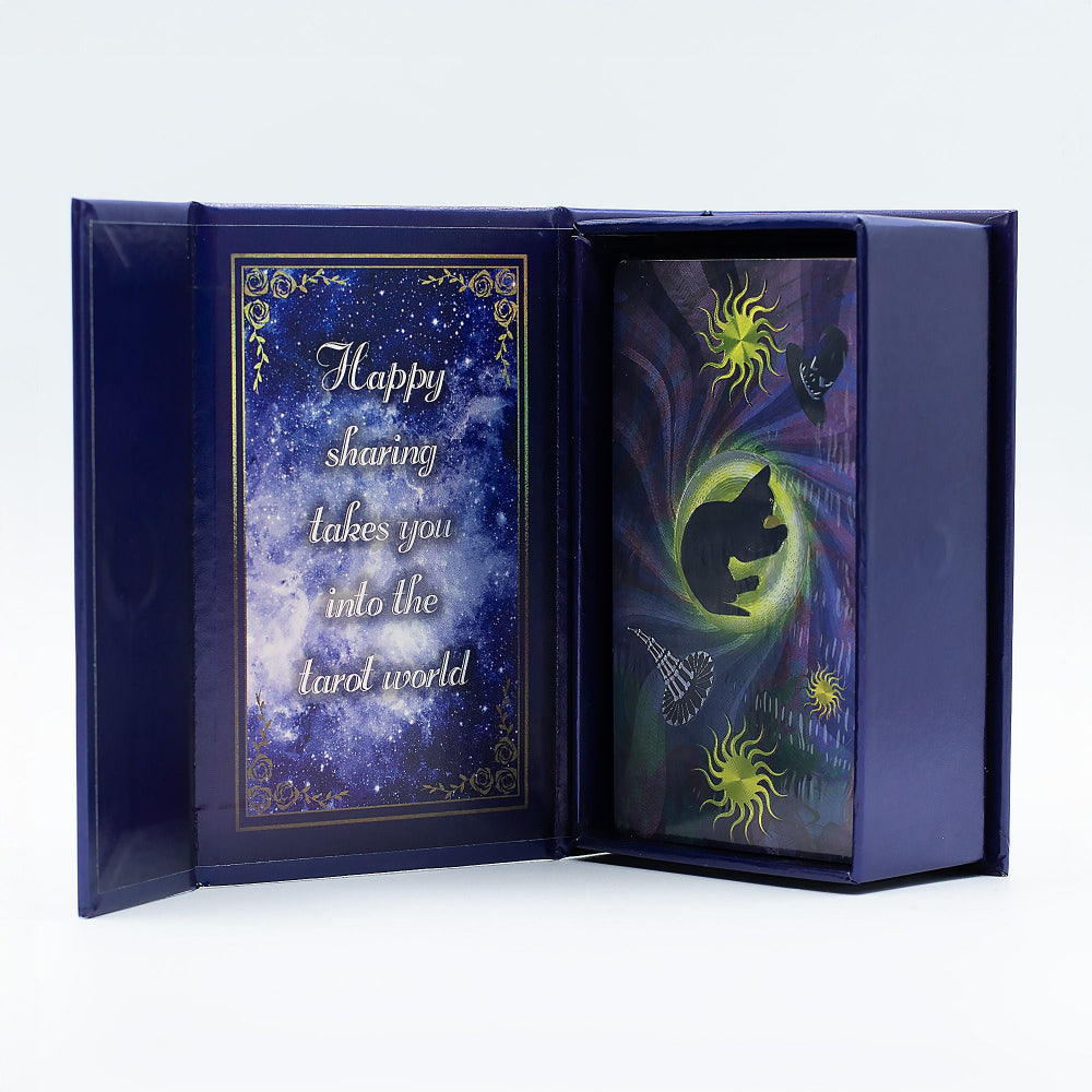 Witch Tarot Purple Foil Tarot Card Set  with booklet