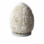 Rose Oval Boho Sea Shell Lamp  15cm