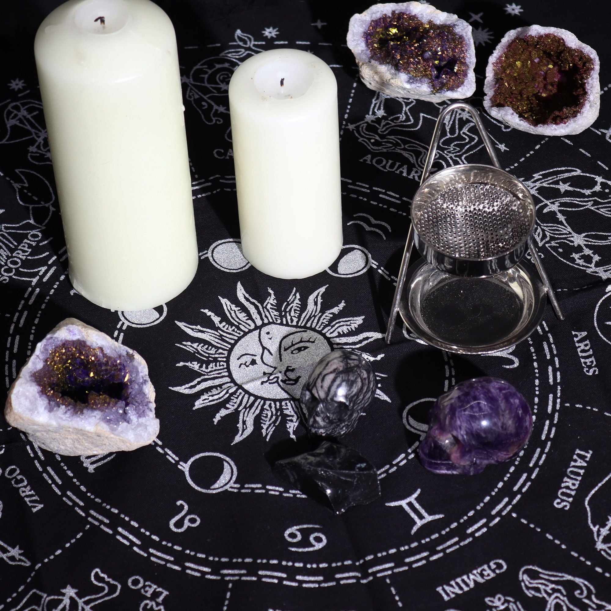 Horoscope Esoteric Fringed Altar Cloth