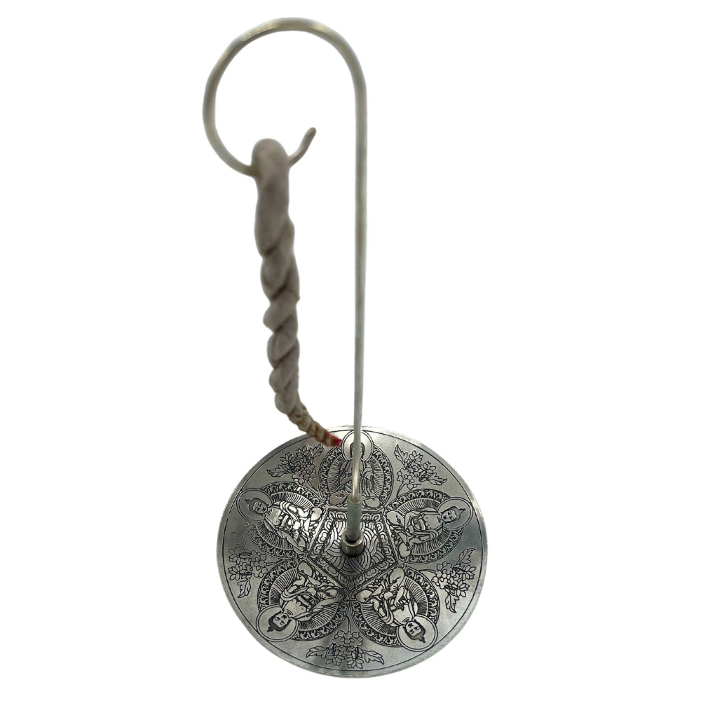 Pancha Buddha Rope Incense and Silver Plated Holder Set