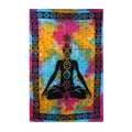 Chakra Buddha Double Cotton Bedspread Wall Hanging