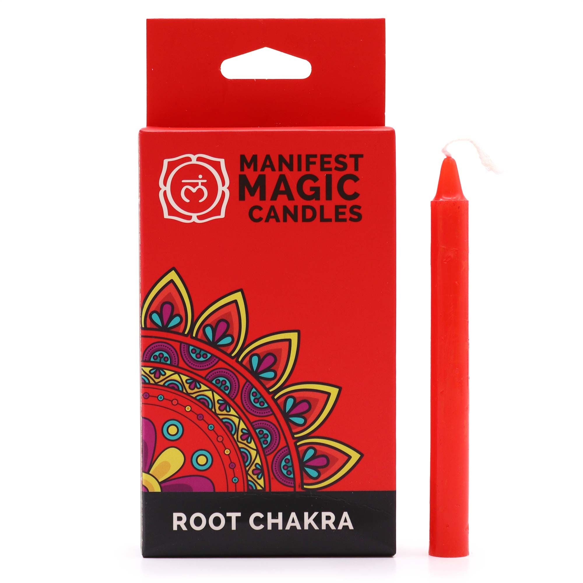 Root Chakra Red Manifest Magic Candles (pack of 12)