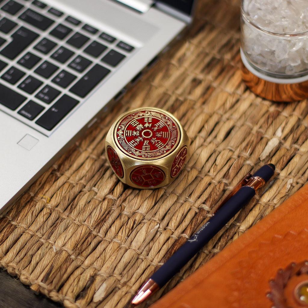 Auspicious Date Selector Feng Shui Fortune Red Calendar & Coin Dice