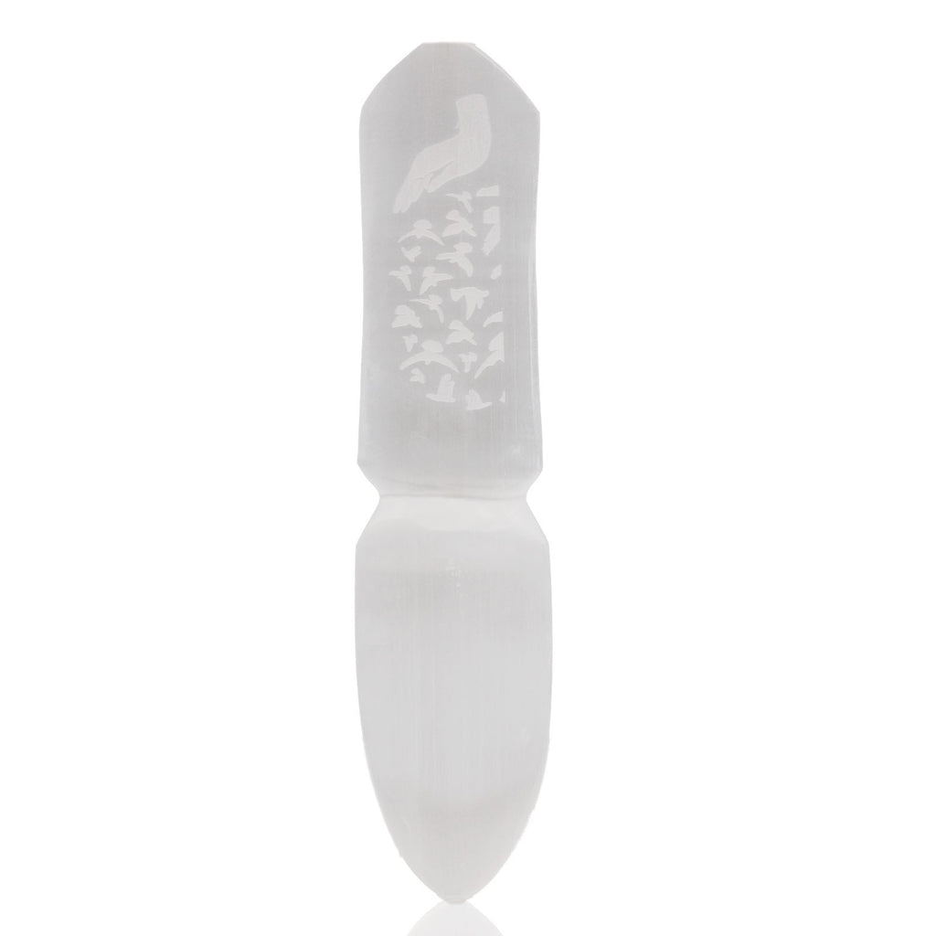 Releasing Bonds Selenite Ritual Knife