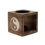 Yin Yang Square Mango Wood Oil Burner