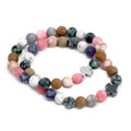Harmony Rainbow Gemstones Set of 2 Gemstones Friendship Bracelets