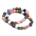 Harmony Rainbow Gemstones Set of 2 Gemstones Friendship Bracelets