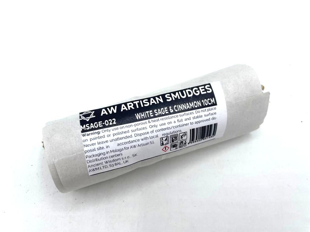 White Sage & Cinnamon  Smudge Stick  10cm